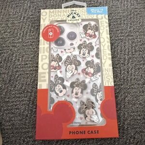 Disney Skinnydip Minnie Mouse Leopard Bow iPhone 15 Pro Max Case Wireless Charge